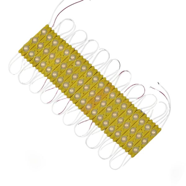 MÓDULO COM LENTE 3 LED 1,5W AMARELO CARTELA COM 20 UN - Image 2