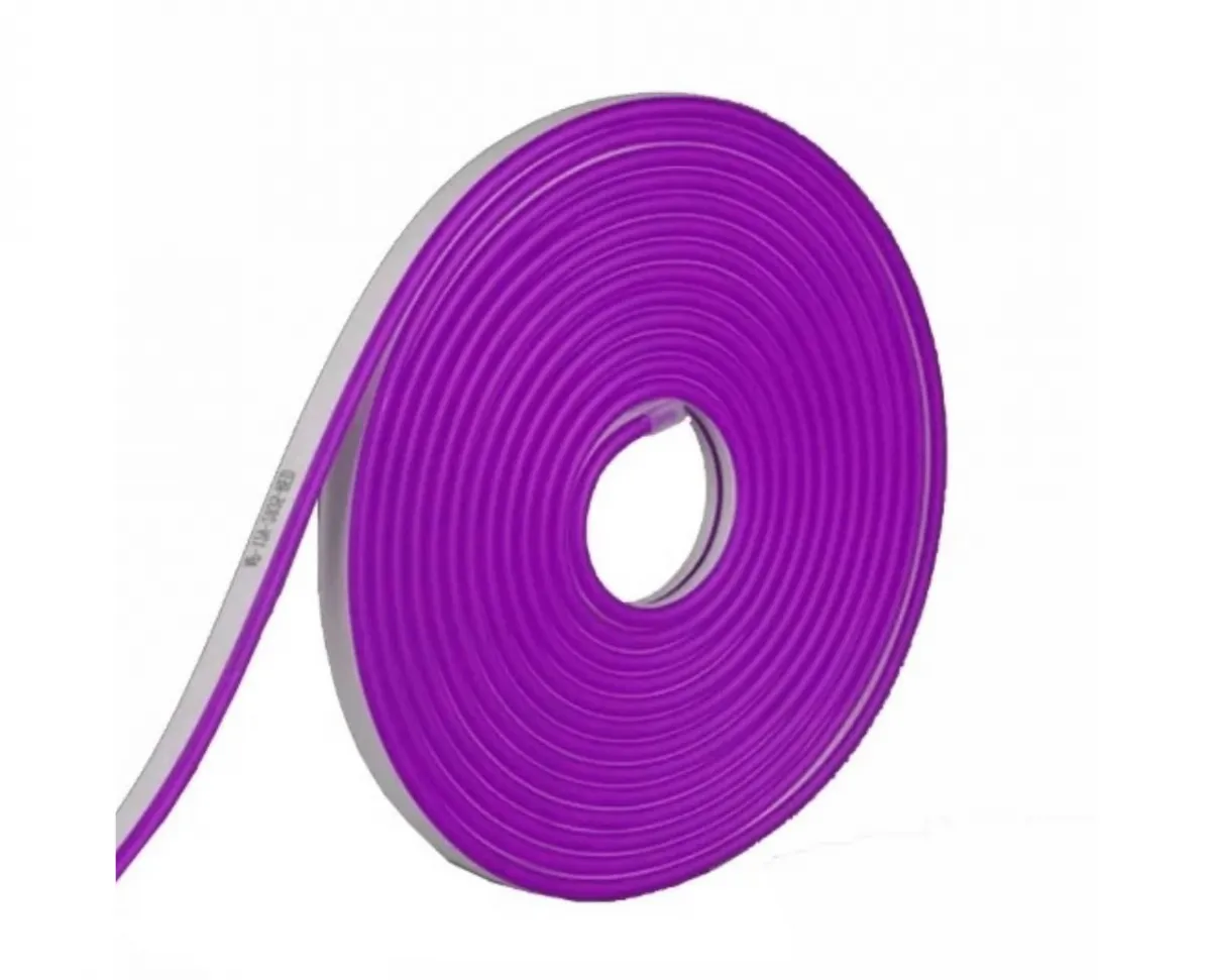 NEON FLEX 12V ROLO COM 5 METROSCORTE 2,5CM - ROXO - Imagem 5